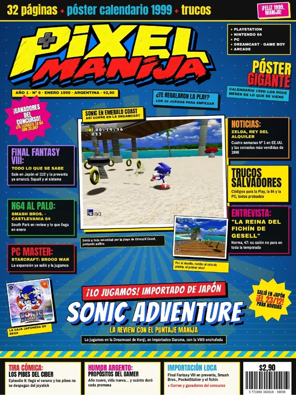 Tapa de Pixel Manija Nº 8